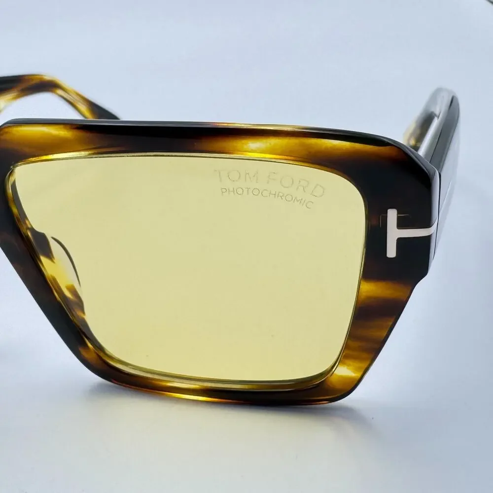 Tom Ford Sunglasses Redford TF1153 52E Havana Frame Brown Photochromic Lens 56mm